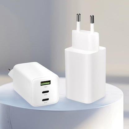 Mobiparts GaN Wall Charger USB-Cx2/USB-A PD 3.0/QC 65W White V2