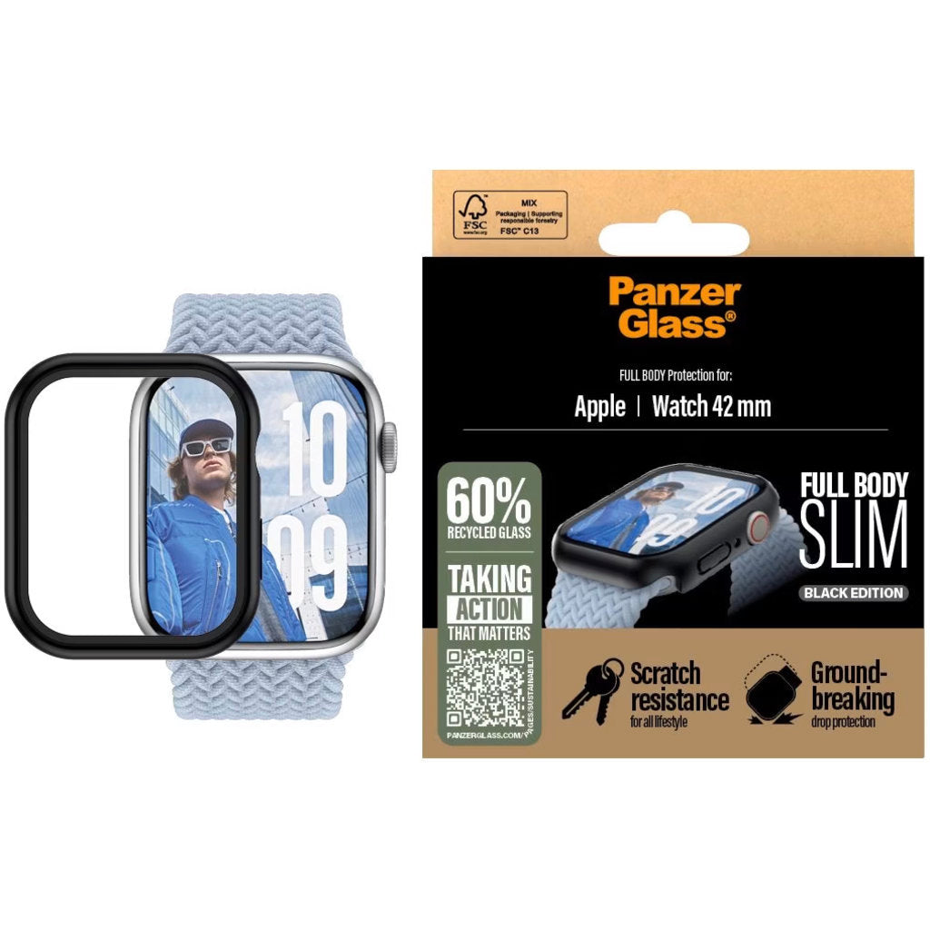 PanzerGlass Full Body Snappie Apple Watch 10 42mm - Slim Black