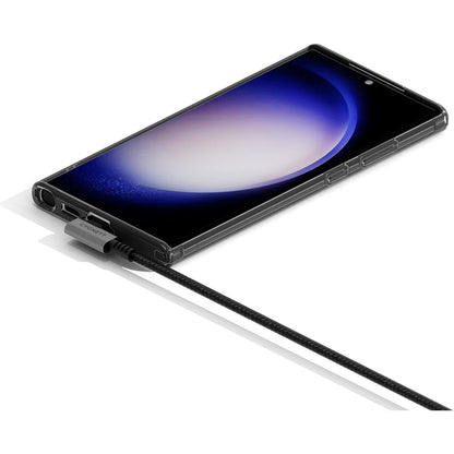 Cygnett Unite Right Angled Braided USB-C to USB-A Cable 1m Black