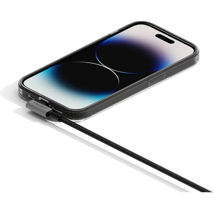Cygnett Unite Right Angled Braided Lightning to USB-A Cable 1m Black