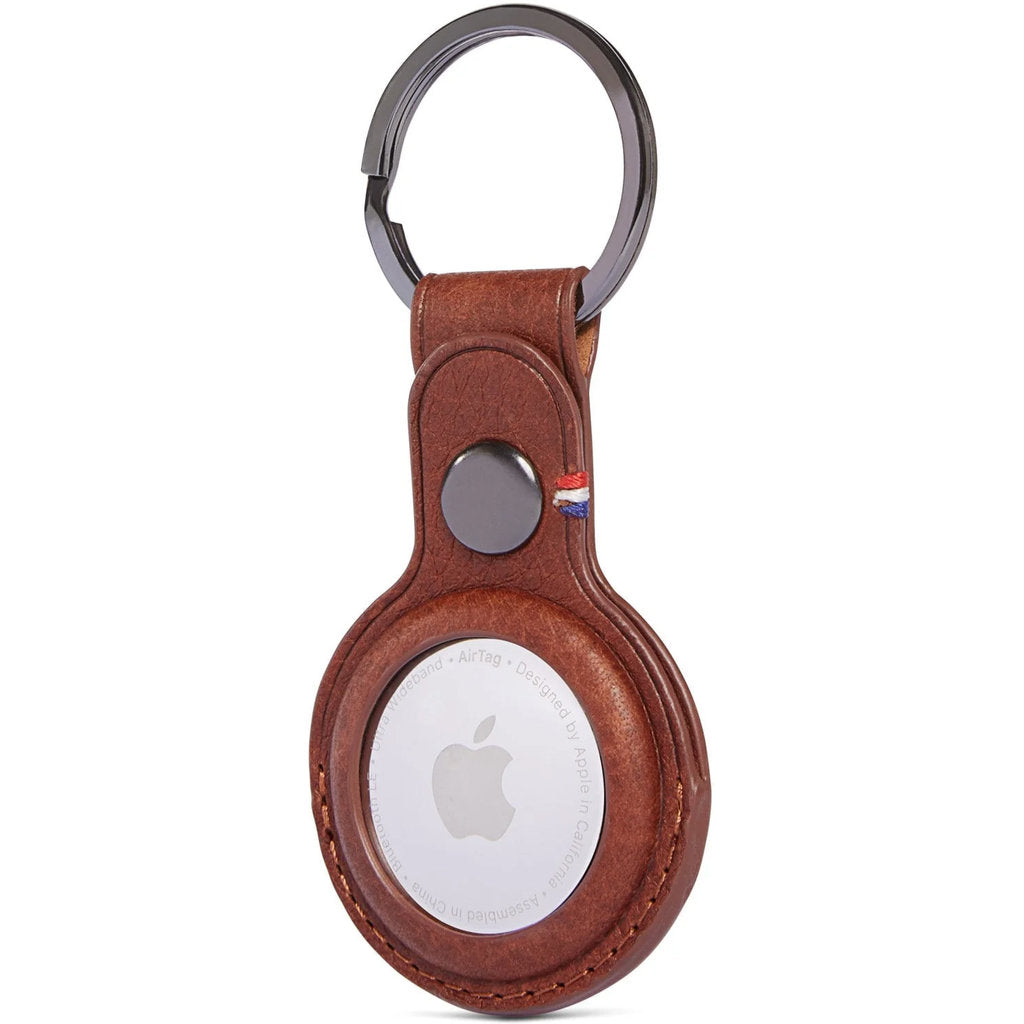 Decoded Leather Airtag Loop Cinnamon Brown
