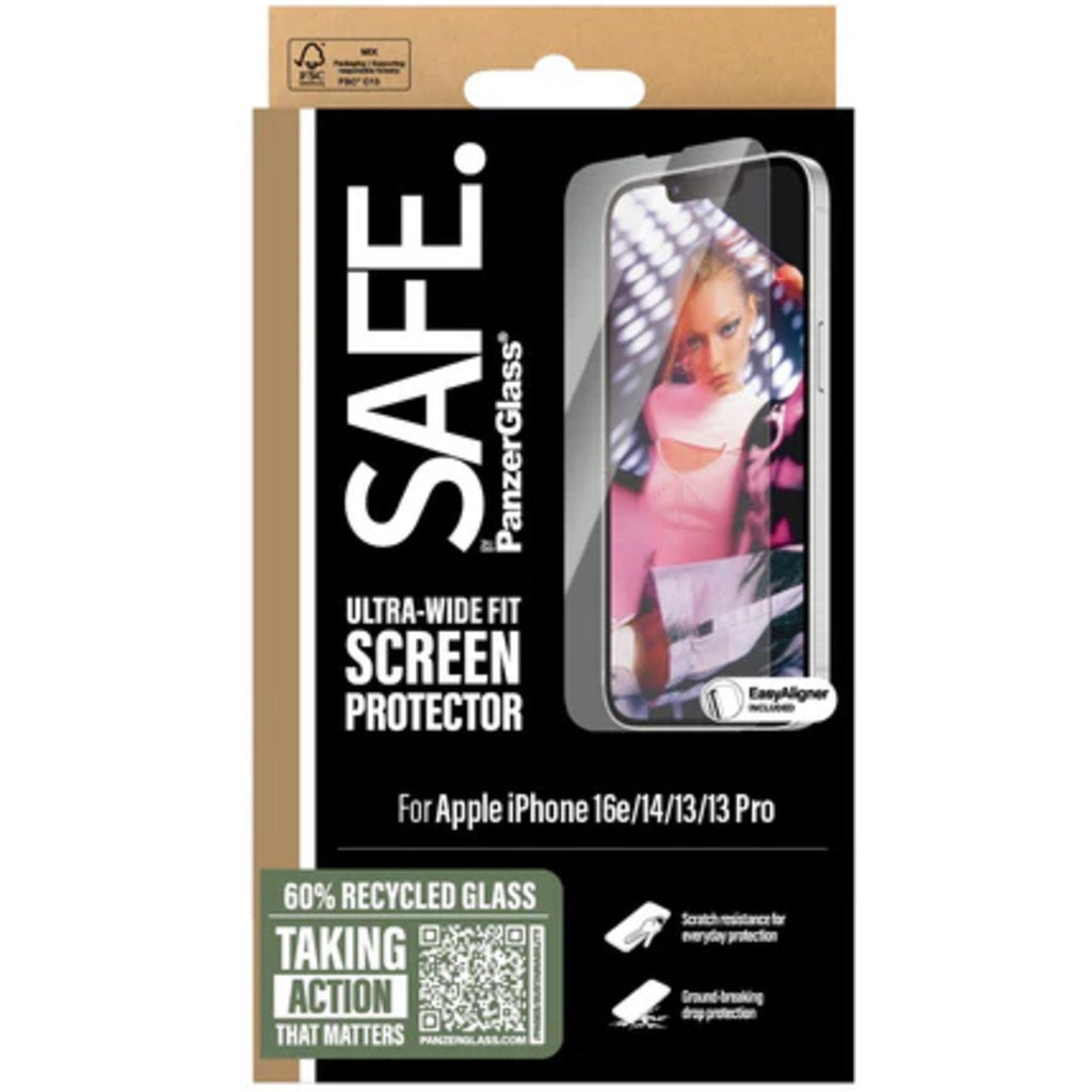 SAFE by Panzerglass Apple iPhone 16e/14/13/13 Pro - Ultra-Wide-Fit