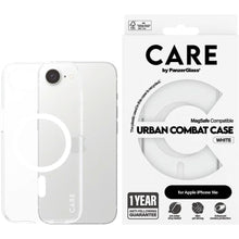 CARE by PanzerGlass Flagship Case Transparent Urban Combat w. White MagSafe iPhone 16e
