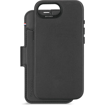 Decoded Leather Detachable Wallet Apple iPhone 16e Black