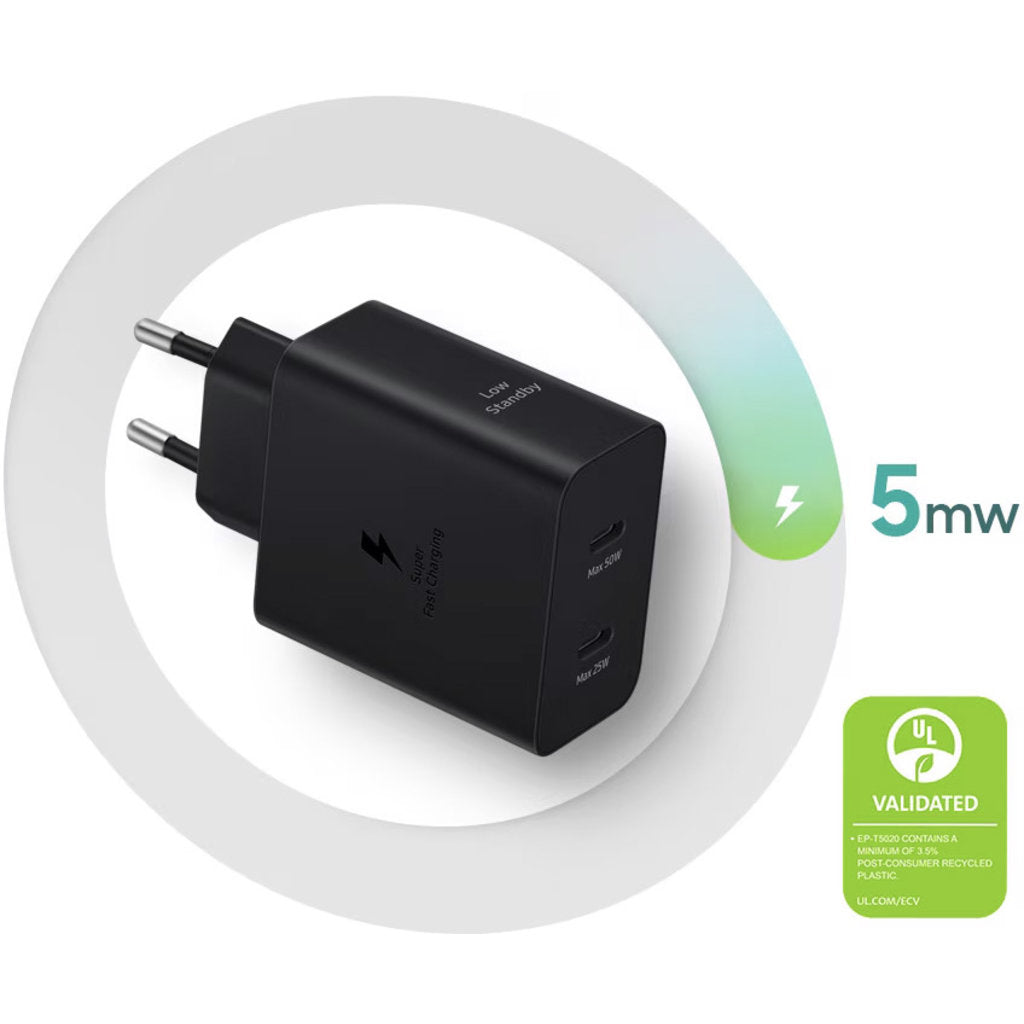 Samsung Duo Power Adapter 50W incl USB-C to USB-C Cable