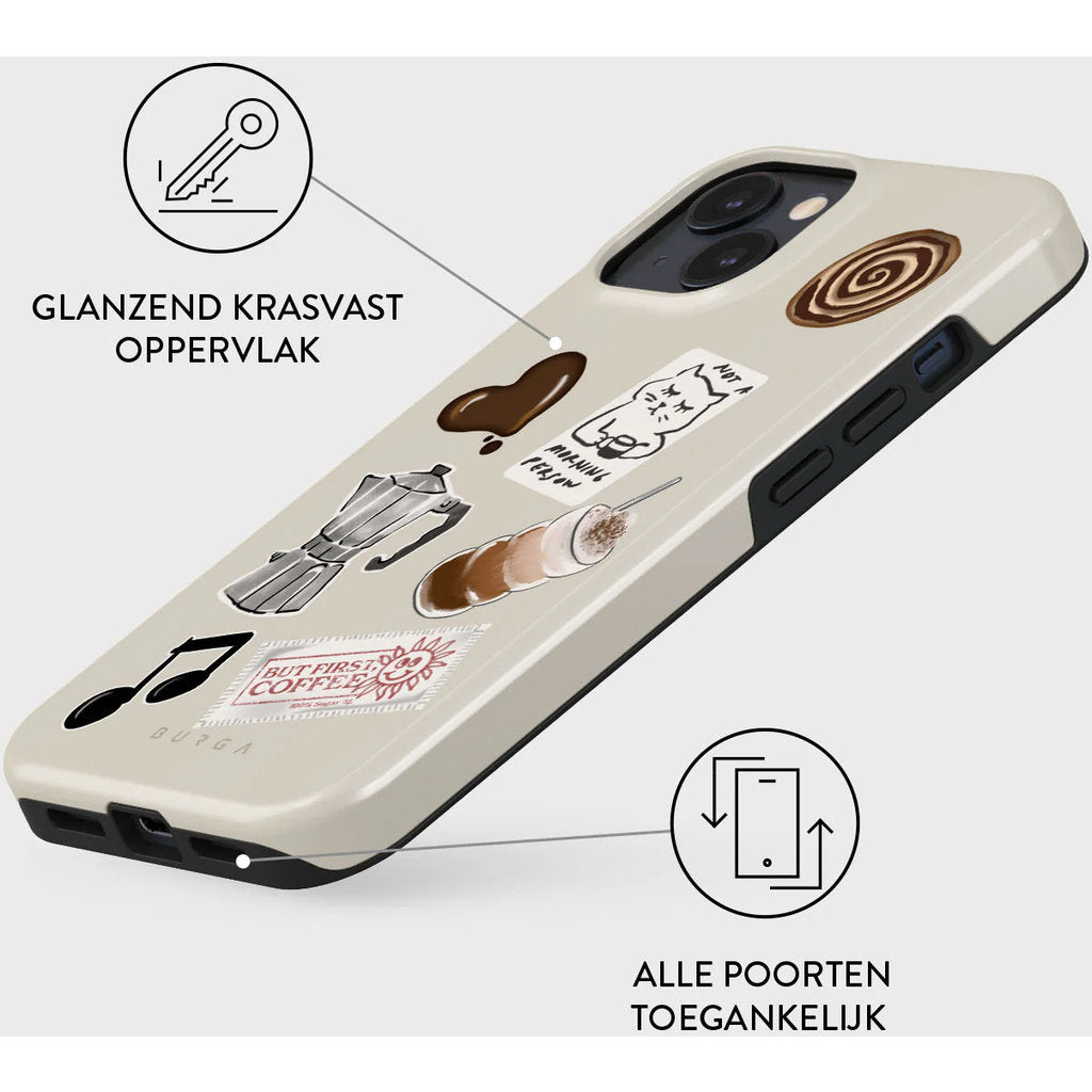 Burga Tough MagSafe Case Apple iPhone 15 - Oat Milk Please