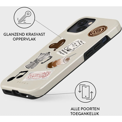 Burga Tough MagSafe Case Apple iPhone 15 - Oat Milk Please