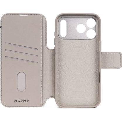 Decoded Leather Detachable Wallet Apple iPhone 17 Pro Max Solid Clay