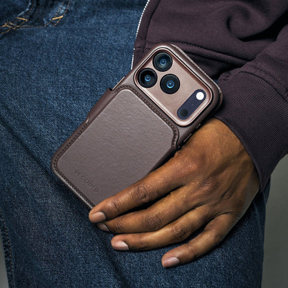 Decoded Leather Detachable Wallet Apple iPhone 17 Pro Max Chocolate Brown