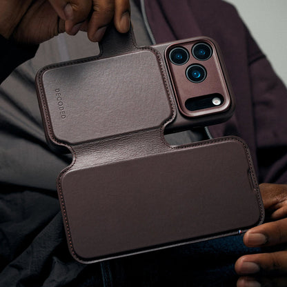 Decoded Leather Detachable Wallet Apple iPhone 17 Pro Max Chocolate Brown