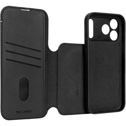 Decoded Leather Detachable Wallet Apple iPhone 17 Pro Max Black