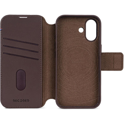 Decoded Leather Detachable Wallet Apple iPhone 17 Chocolate Brown