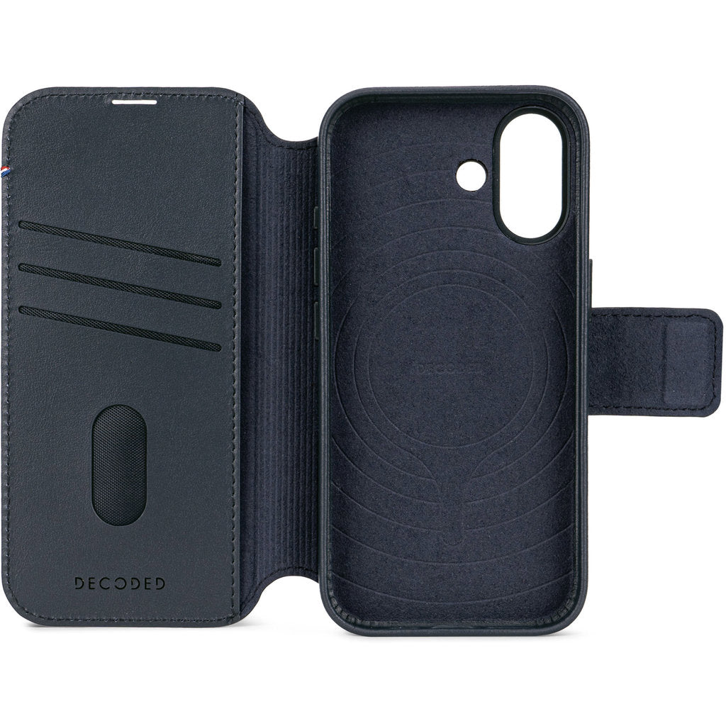 Decoded Leather Detachable Wallet Apple iPhone 17 Navy Shadow