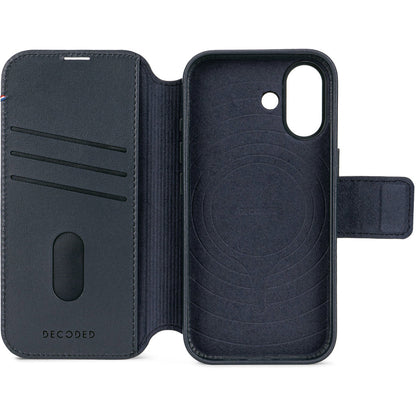 Decoded Leather Detachable Wallet Apple iPhone 17 Navy Shadow