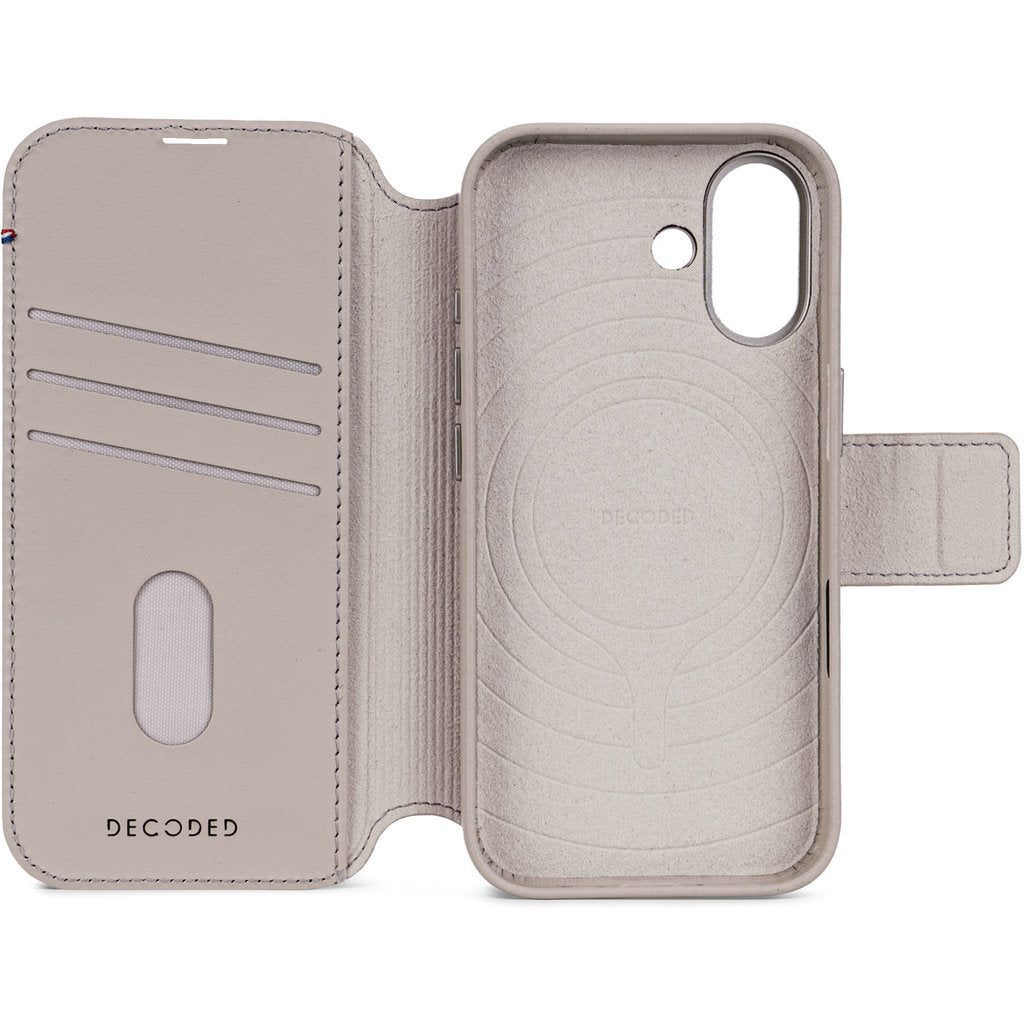 Decoded Leather Detachable Wallet Apple iPhone 17 Solid Clay