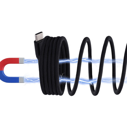 Mobiparts USB-C to USB-C Magnetic Braided Cable 1m Black