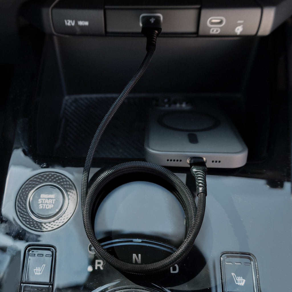 Mobiparts USB-A to USB-C Magnetic Braided Cable 1m Black