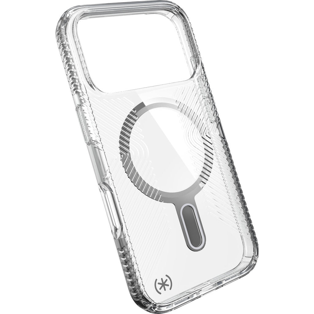 Speck Presidio Perfect Clear Grip + ClickLock Apple iPhone 17 Pro Clear - with Microban