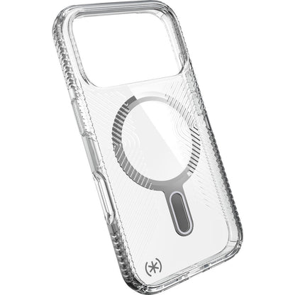 Speck Presidio Perfect Clear Grip + ClickLock Apple iPhone 17 Pro Clear - with Microban