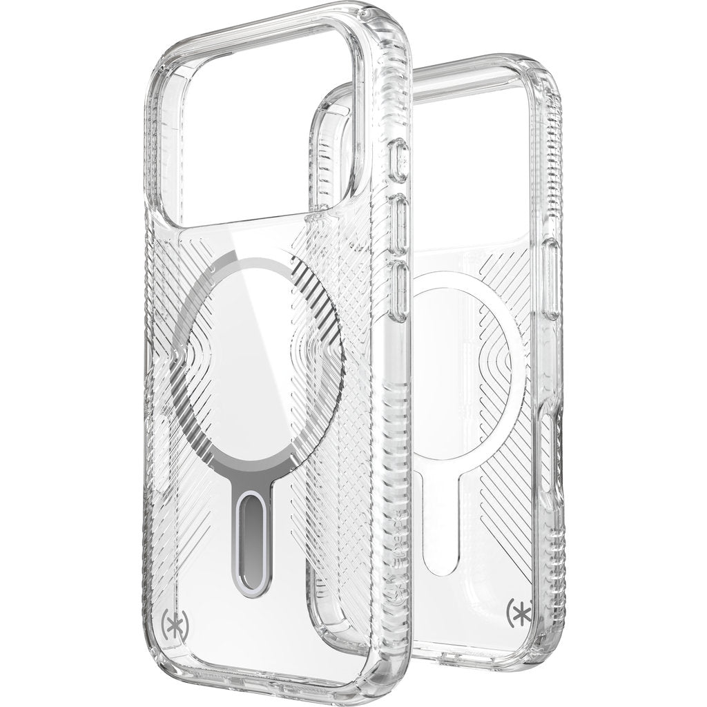 Speck Presidio Perfect Clear Grip + ClickLock Apple iPhone 17 Pro Clear - with Microban