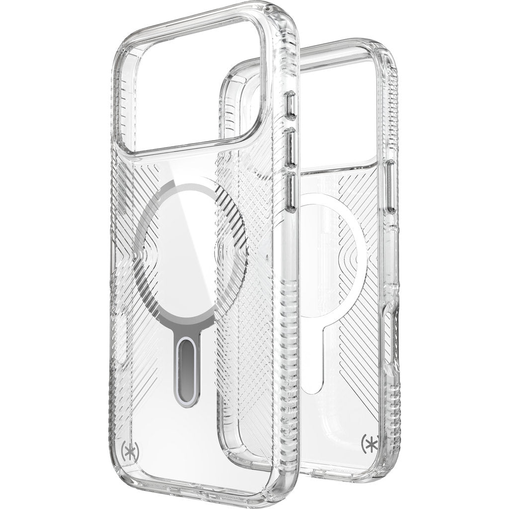 Speck Presidio Perfect Clear Grip + ClickLock Apple iPhone 17 Pro Max Clear - with Microban