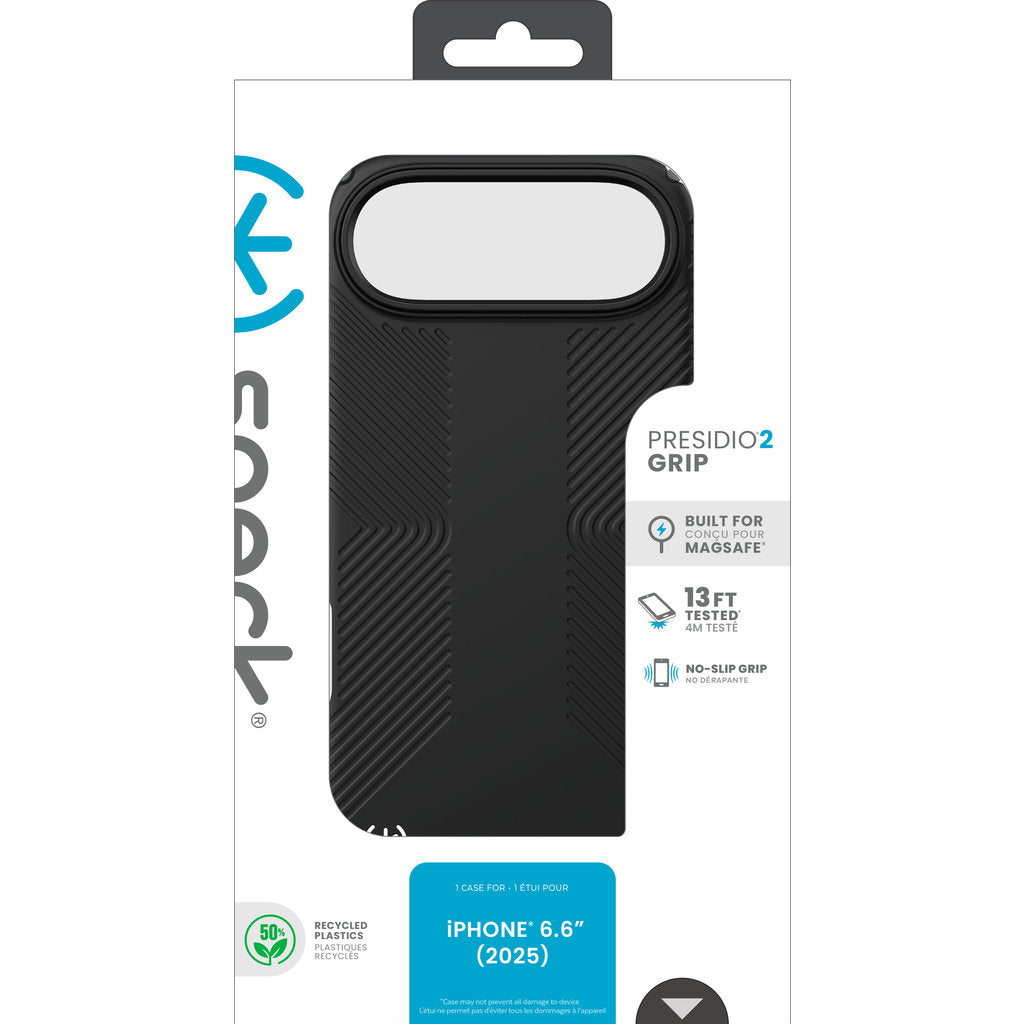 Speck Presidio2 Grip + MS Apple iPhone Air Black - with Microban