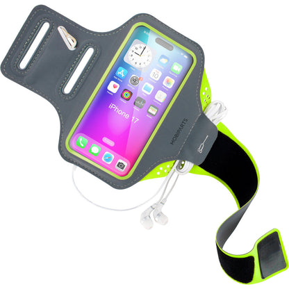Mobiparts Comfort Fit Sport Armband Apple iPhone 17 Neon Green