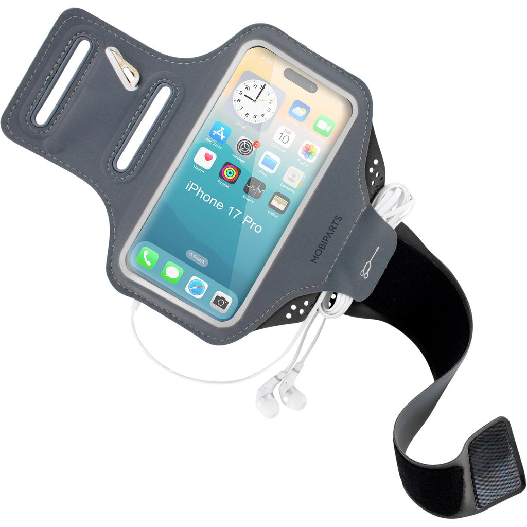 Mobiparts Comfort Fit Sport Armband Apple iPhone 17 Pro Black