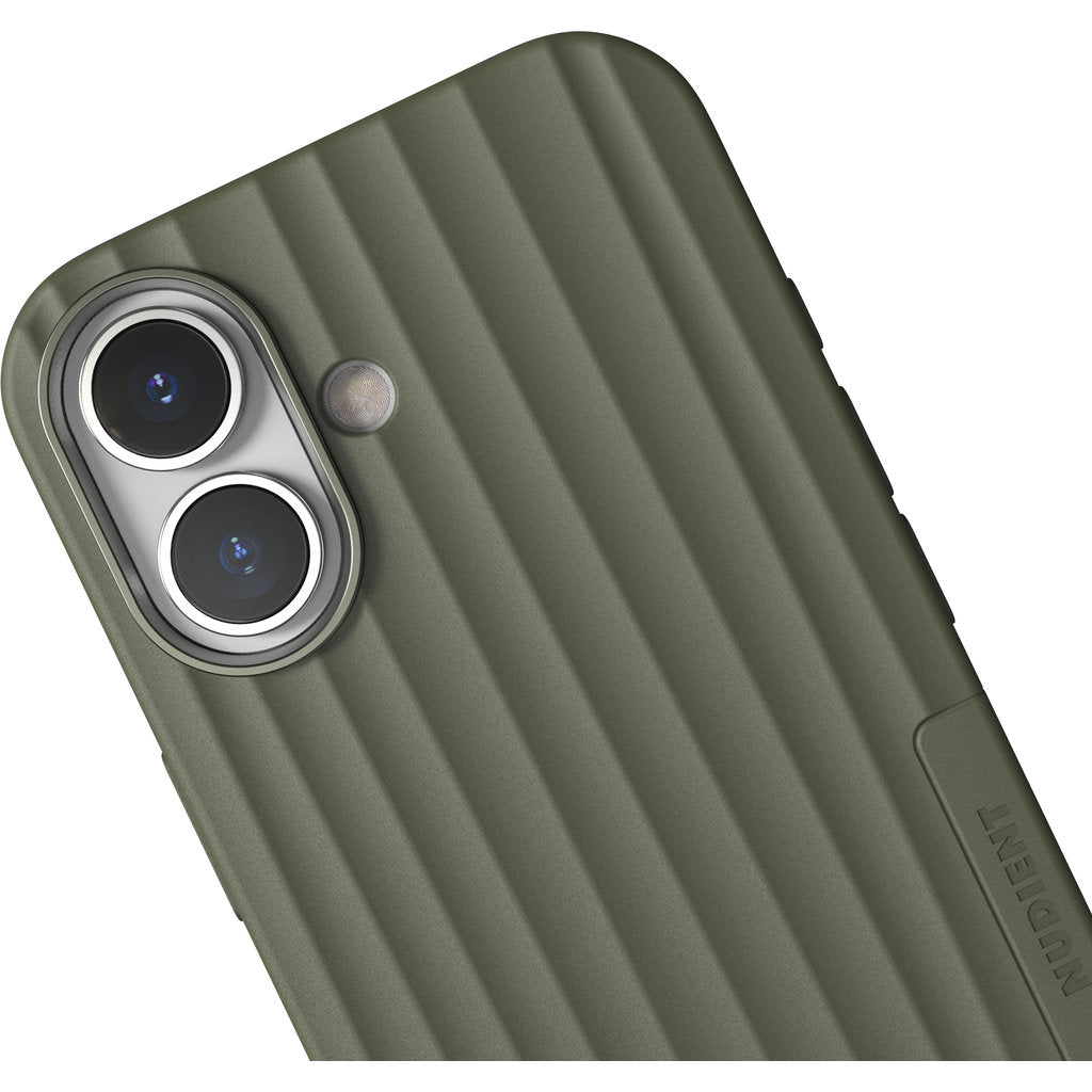 Nudient Bold MagSafe Case Apple iPhone 17 Olive Green