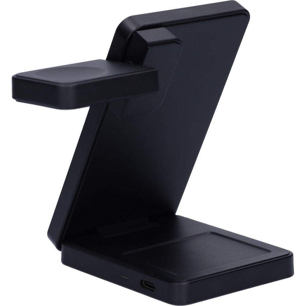 Mobiparts Foldable Wireless 3 in 1 Charger 15W for Samsung Galaxy Watch