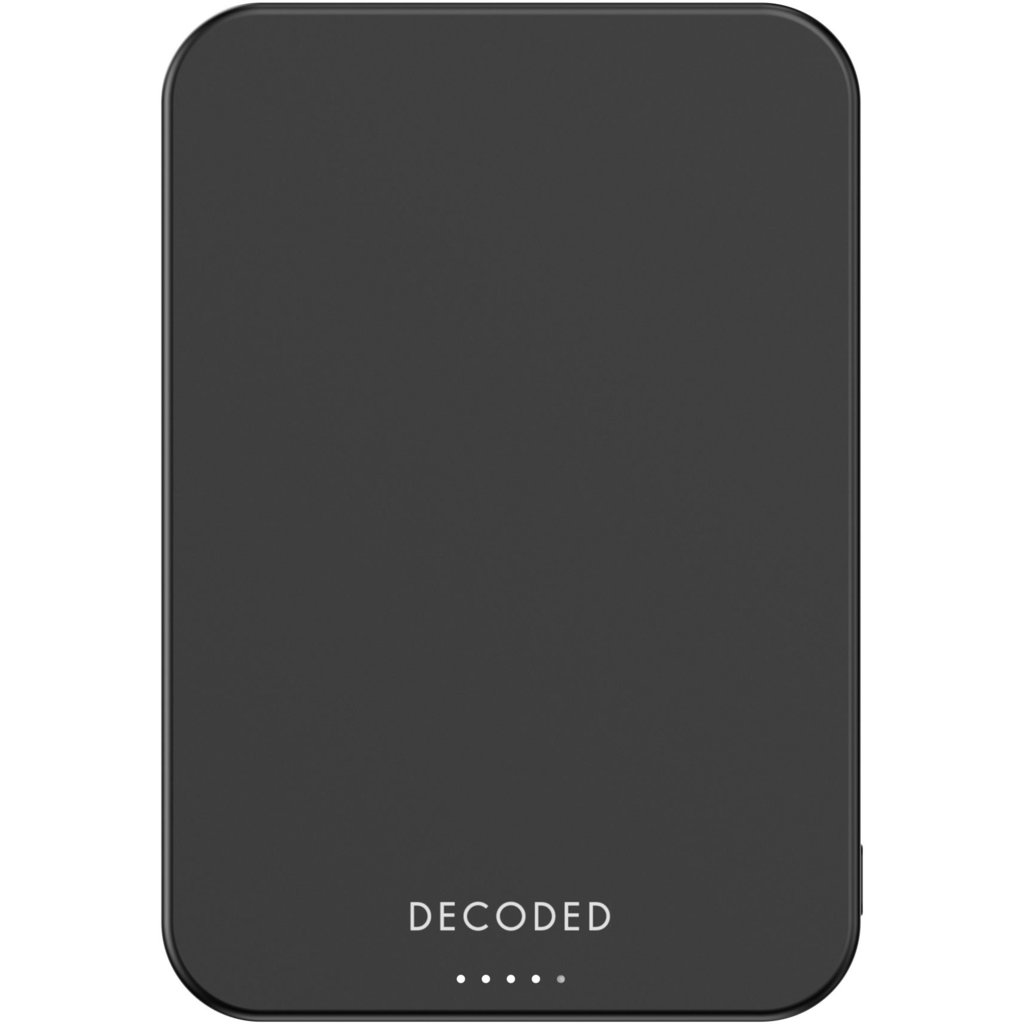 Decoded Ultra Slim Qi2 Powerbank 5000 mAh - Black