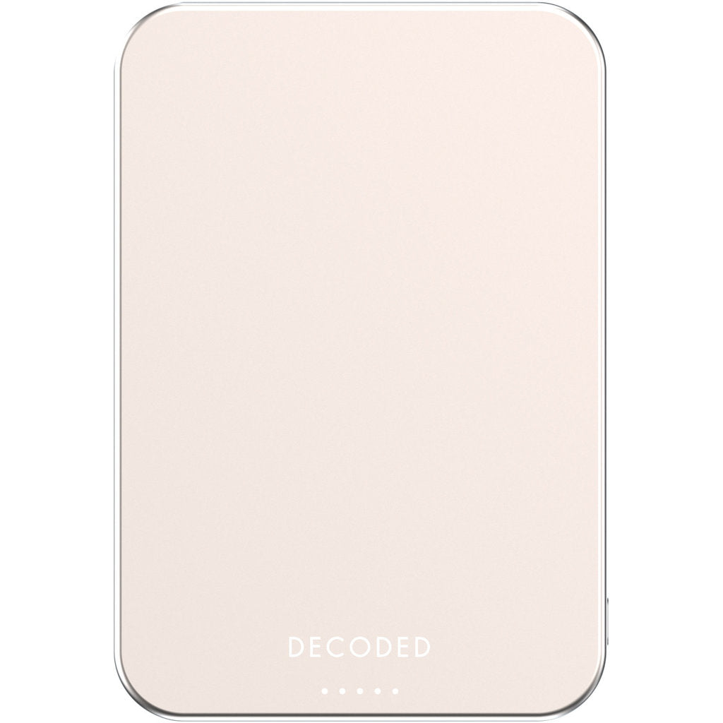 Decoded Ultra Slim Qi2 Powerbank 5000 mAh - Desert Gold