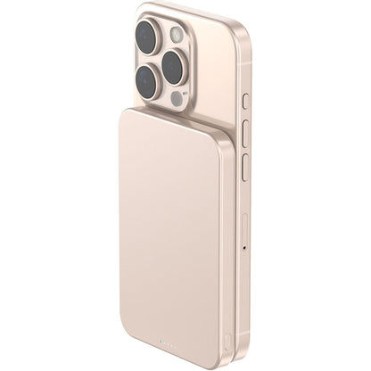 Decoded Ultra Slim Qi2 Powerbank 5000 mAh - Desert Gold