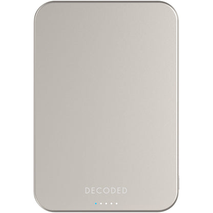 Decoded Ultra Slim Qi2 Powerbank 5000 mAh - Titanium