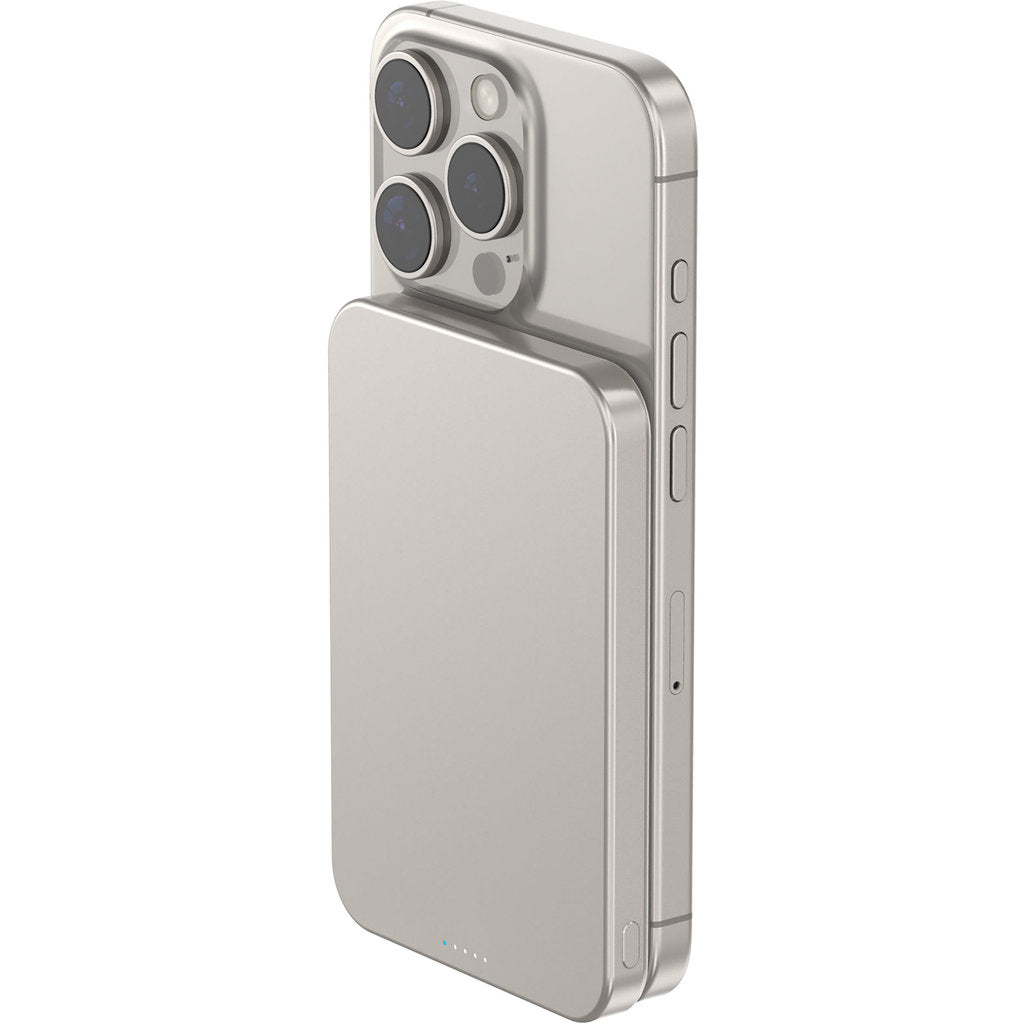 Decoded Ultra Slim Qi2 Powerbank 5000 mAh - Titanium