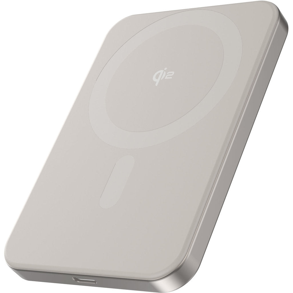 Decoded Ultra Slim Qi2 Powerbank 5000 mAh - Titanium