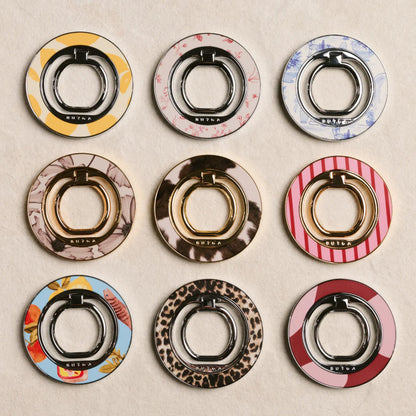 Burga MagSafe Ring Holder Silver - Lemon Tart