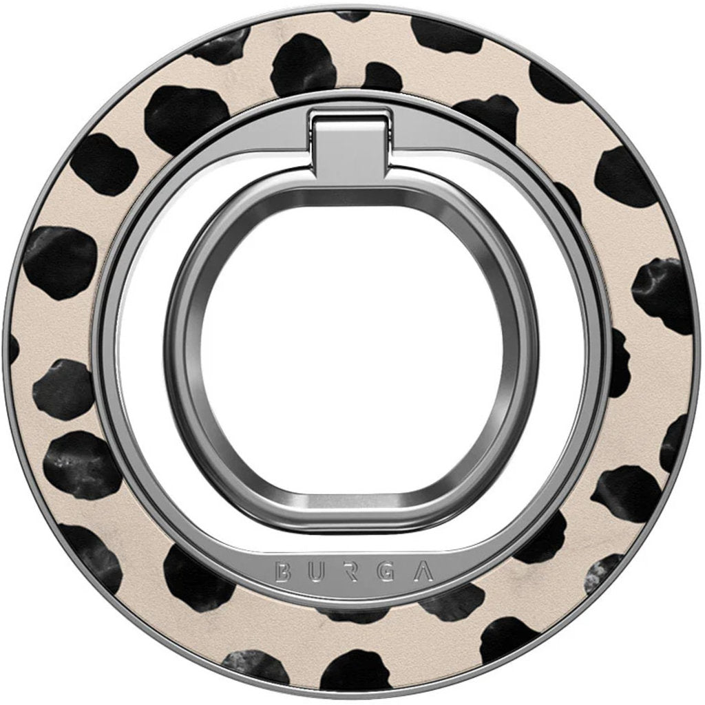 Burga MagSafe Ring Holder Silver - Almond Latte