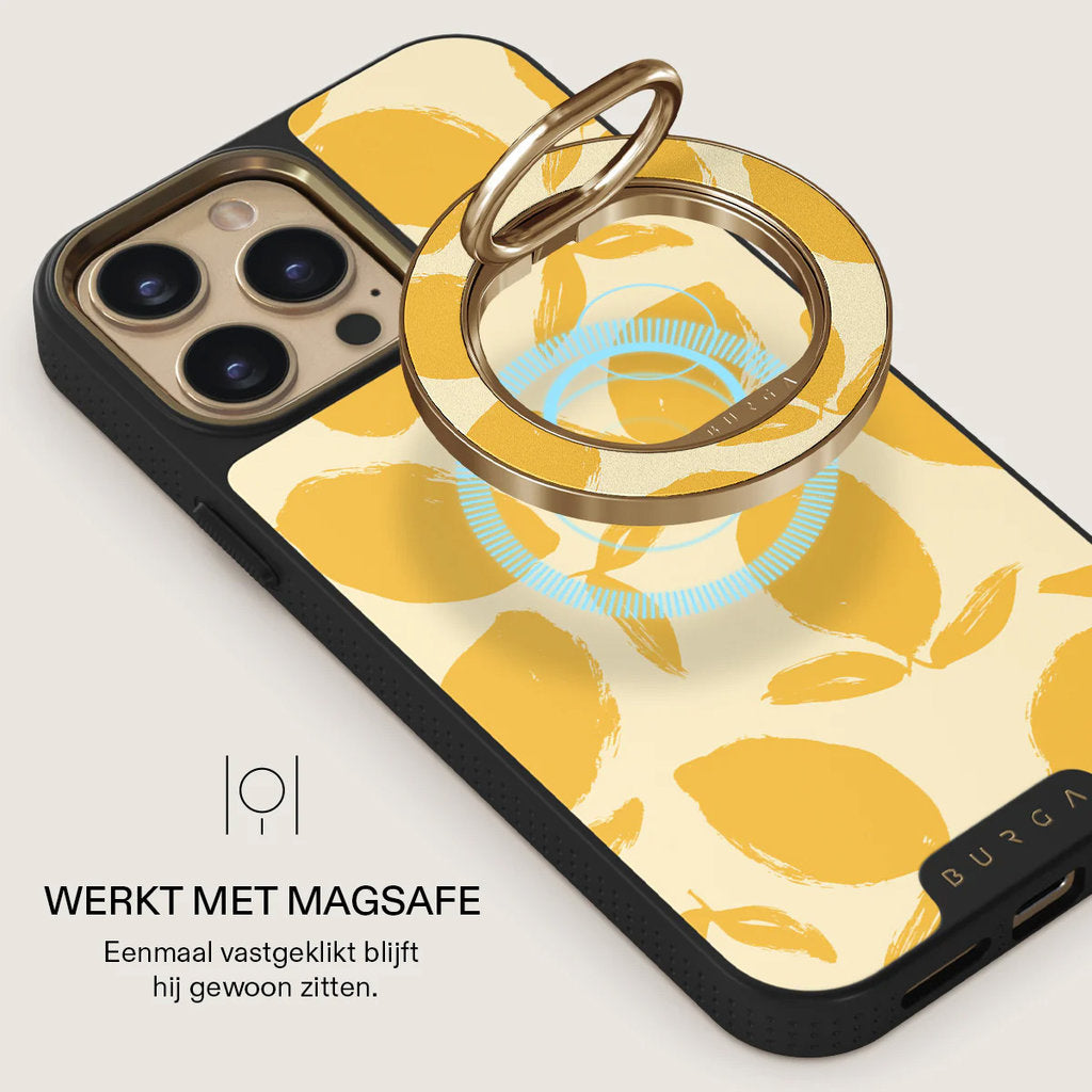 Burga MagSafe Ring Holder Gold - Lemon Tart