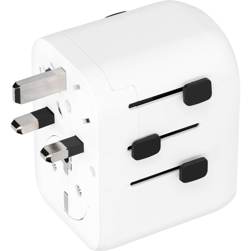 Mobiparts Universal World Travel Charger White