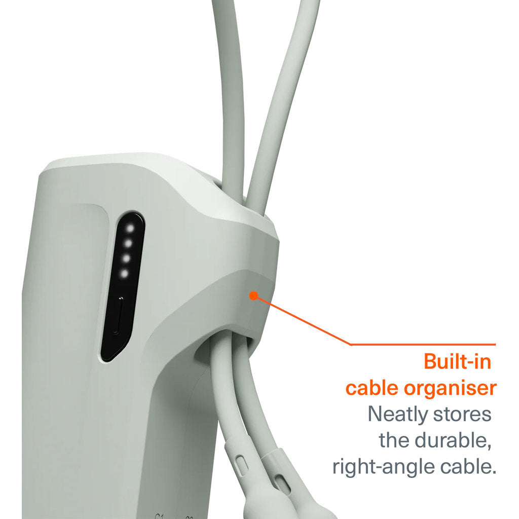 Cygnett Thumboost 5K Powerbank with semi-integrated USB-C Cable Mint