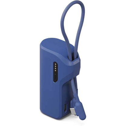 Cygnett Thumboost 5K Powerbank with semi-integrated USB-C Cable Neon Dusk