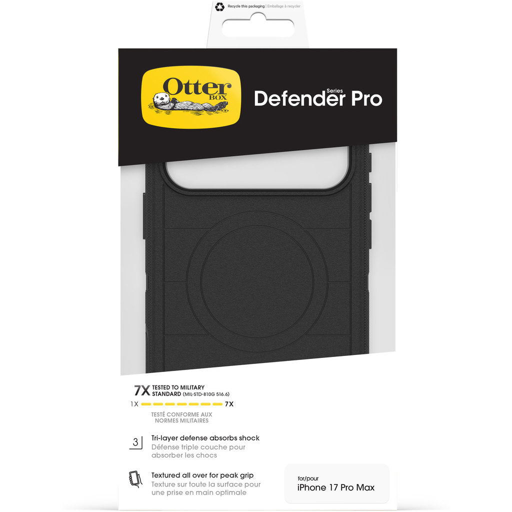 OtterBox Defender Pro MagSafe Camera Control Case Apple iPhone 17 Pro Max Black