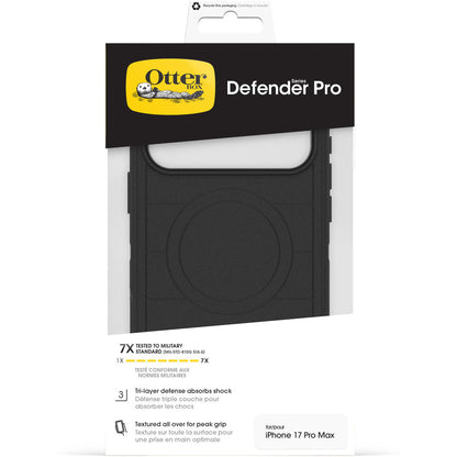 OtterBox Defender Pro MagSafe Camera Control Case Apple iPhone 17 Pro Max Black