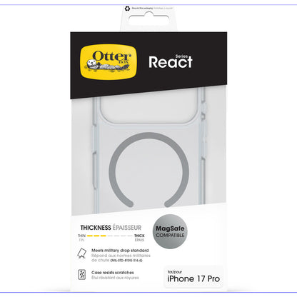 OtterBox React MagSafe Case Apple iPhone 17 Pro Clear