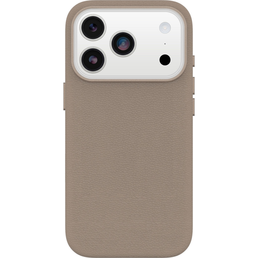 OtterBox Symmetry Cactus Leather Camera Control Case Apple iPhone 17 Pro Light Grey