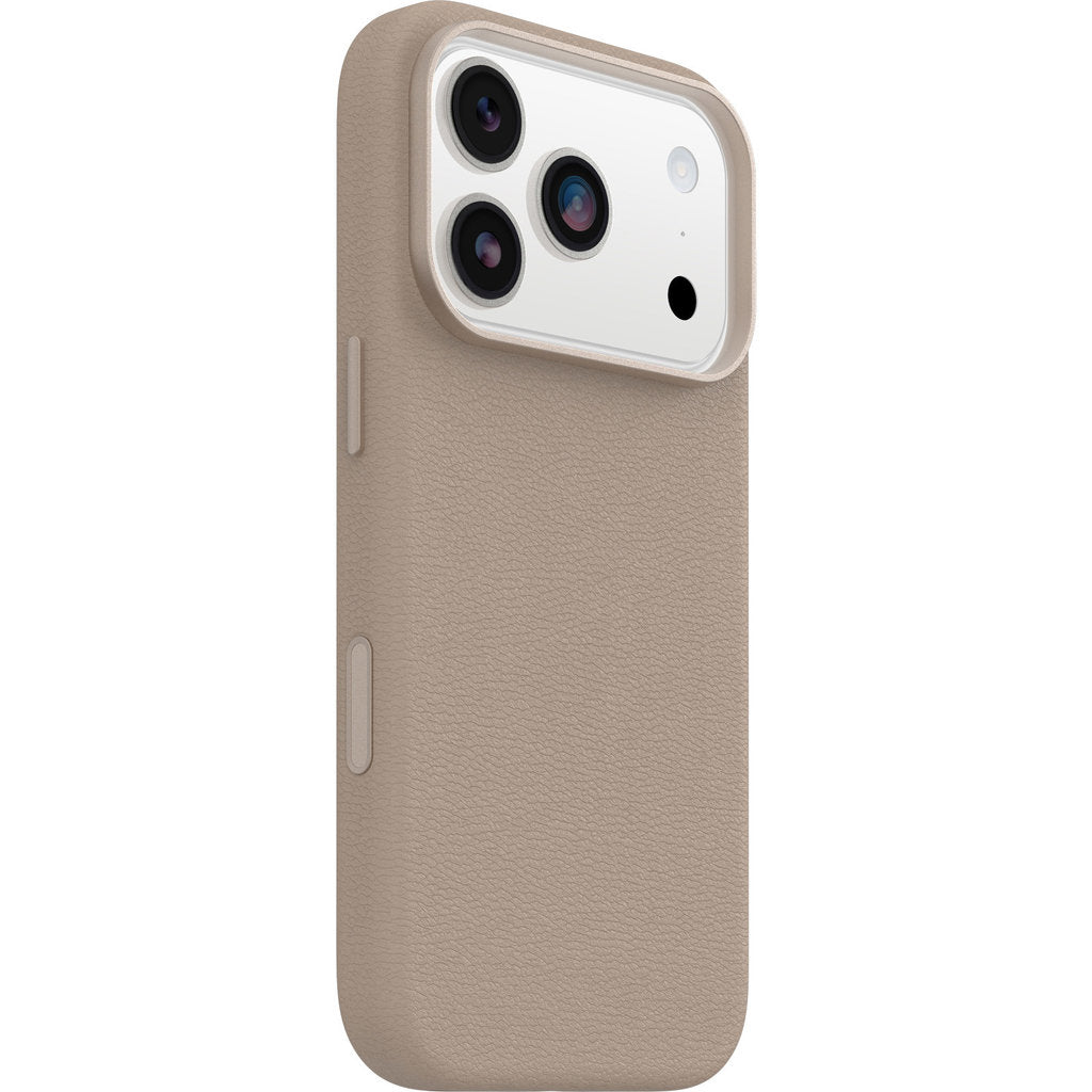 OtterBox Symmetry Cactus Leather Camera Control Case Apple iPhone 17 Pro Light Grey