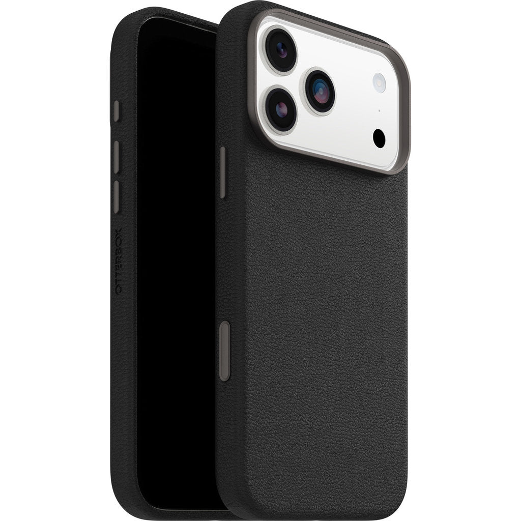 OtterBox Symmetry Cactus Leather Camera Control Case Apple iPhone 17 Pro Max Black