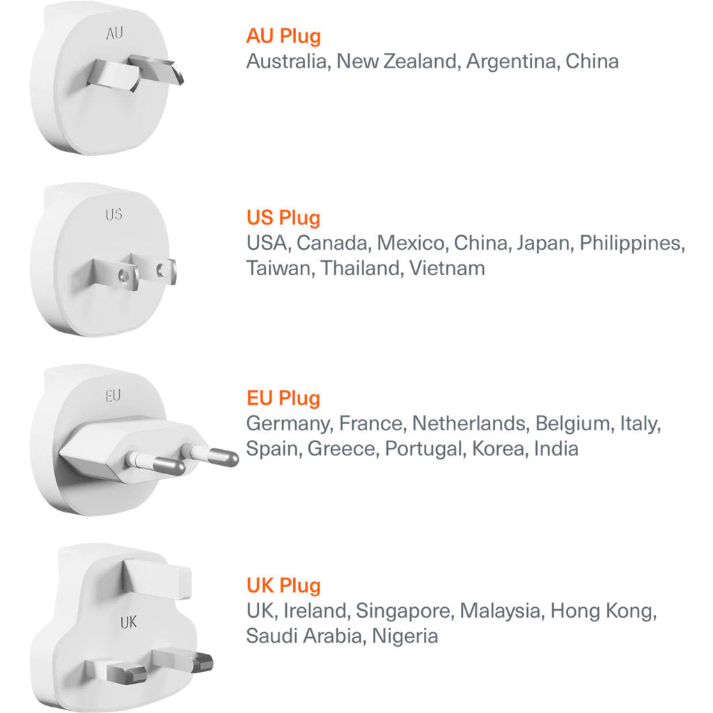 Cygnett Voyager 67W Multiport GaN Travel Wall Charger White
