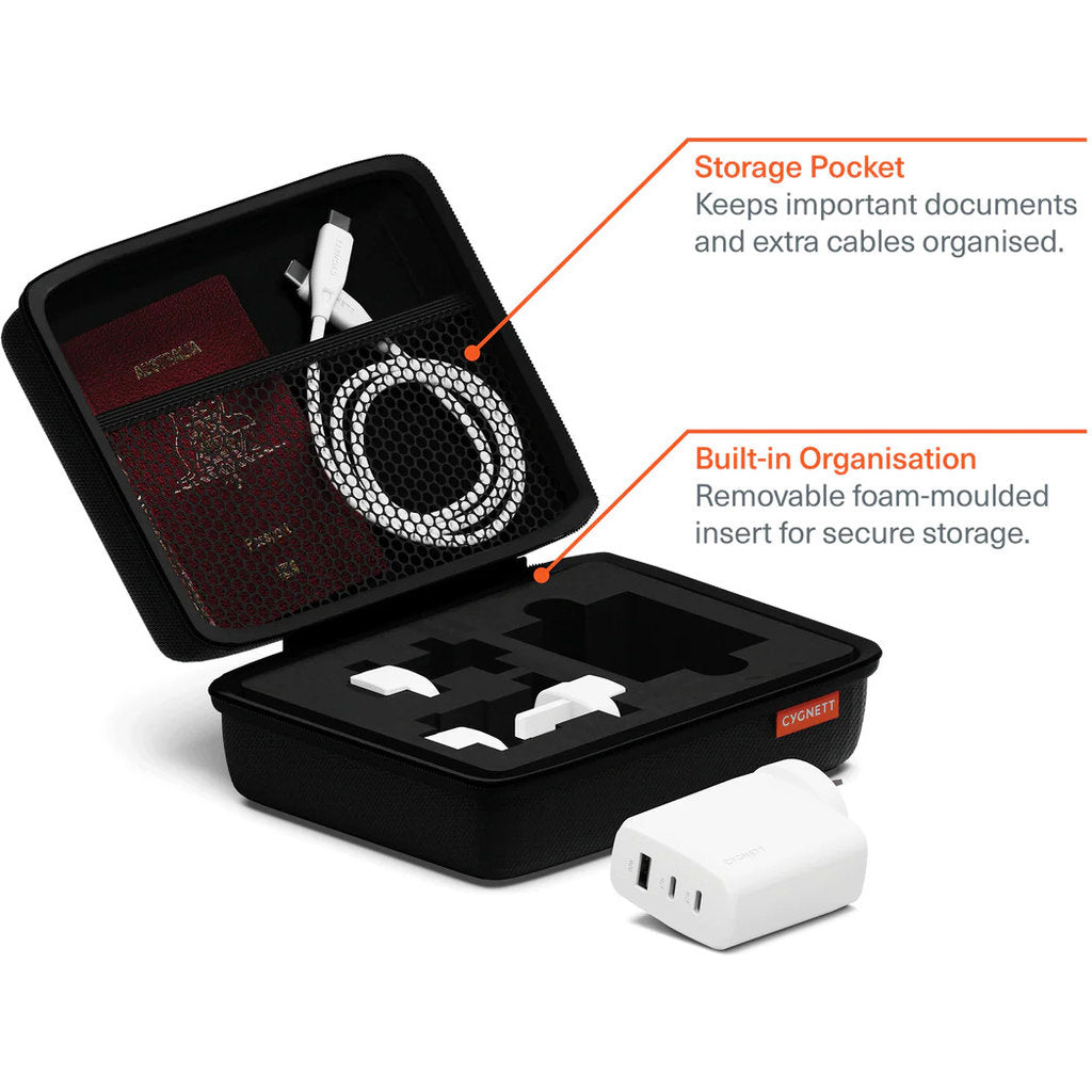 Cygnett Voyager 67W Multiport GaN Travel Wall Charger White